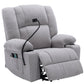 Power Lift Recliner Chair Electric Recliner for Elderly Recliner Chair with Massage and Heating Functions, Remote, Phone Holder Side Pockets and Cup Holders for Living Room, Grey