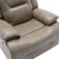 360 Swivel and Rocking Home Theater Recliner Manual Recliner Chair with a LED Light Strip for Living Room,Bedroom, Grey