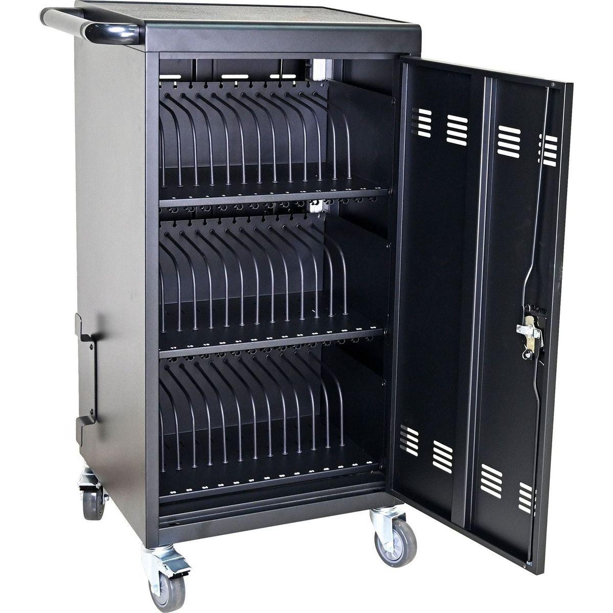 Mobile Charging Cart and Cabinet for Tablets Laptops 45-Device