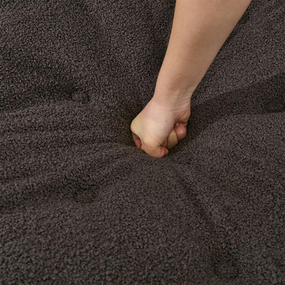 Lazy Rocking Chair,Comfortable Lounge Chair with Wide Backrest and Seat Wood Base, Upholstered Armless Rocker Chair for Living room, Balcony,Bedroom and Patio Porch. (GREY)