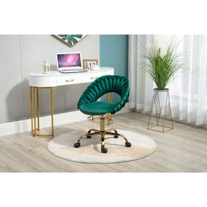 Computer Chair Office Chair Adjustable Swivel Chair Fabric Seat Home Study Chair