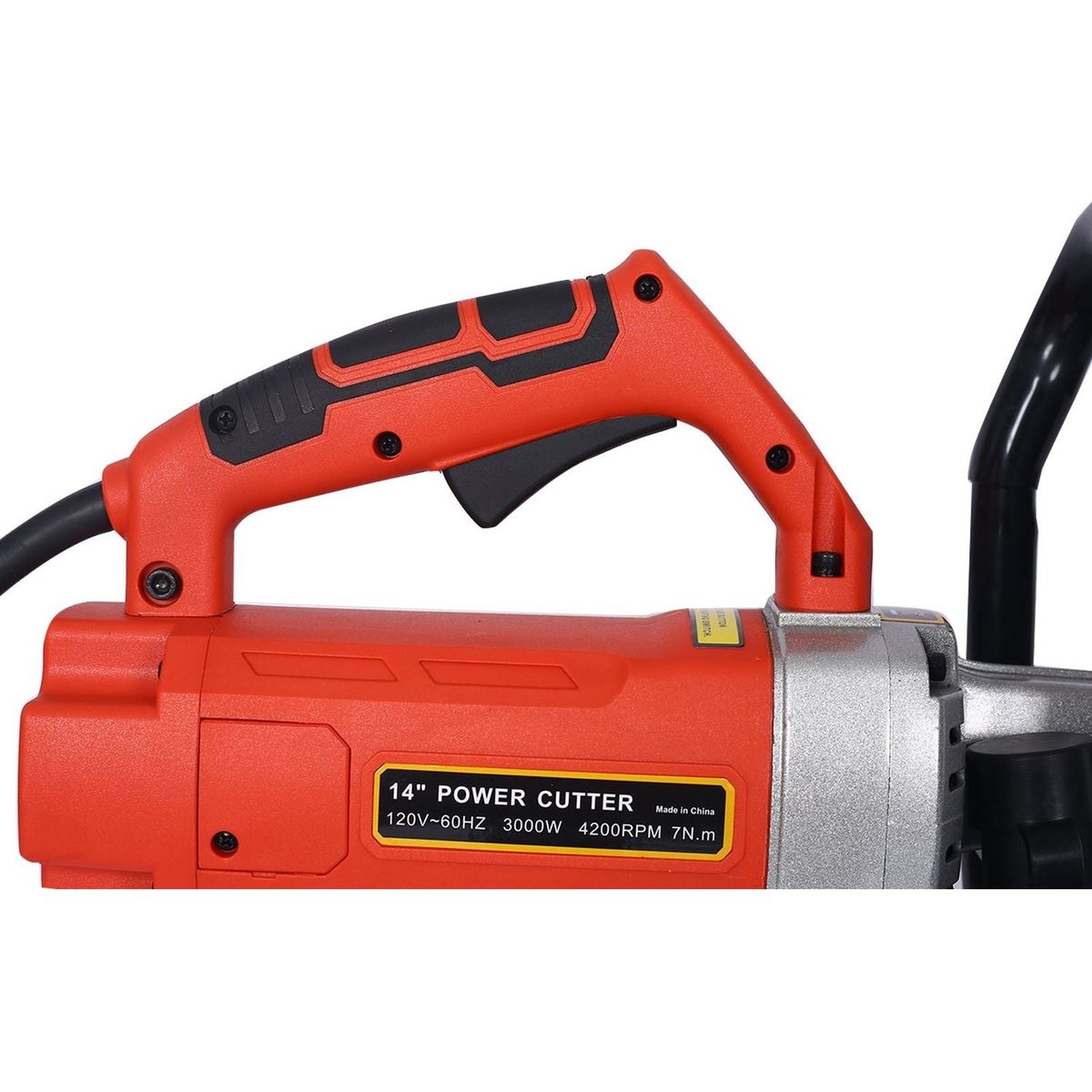Electric 14" Cut Off Saw Wet/Dry Concrete Saw Cutter Guide Roller with Water Line Attachment 3000w with blade