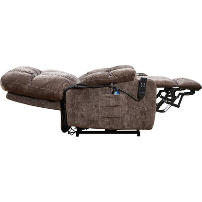 Liyasi Dual OKIN Motor Power Lift Recliner Chair for Elderly Infinite Position Lay Flat 180 Recliner with Heat Massage