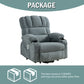 Power Lift Recliner Chair Recliners for Elderly with Heat and Massage Recliner Chair for Living Room with Infinite Position and Side Pocket,USB Charge Port.BLUE