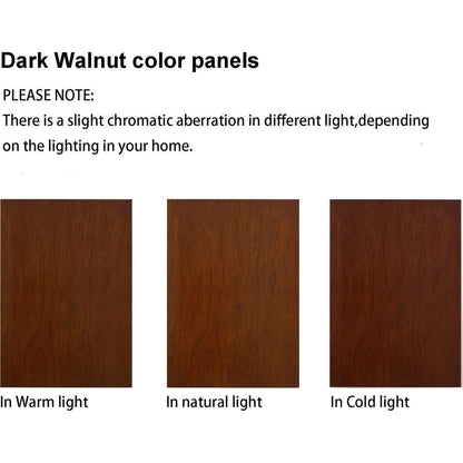 Corner Curio Cabinet with 5 Shelves and Lighting System, Walnut