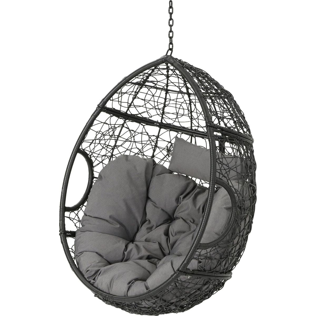 KYLIE HANGING BASKET- GREY (only basket, NOT include a hanging stand)
