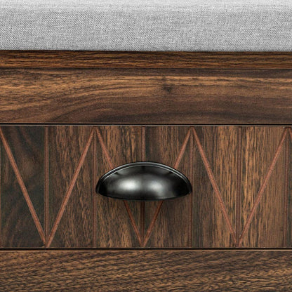 Hall Tree with 6 Hooks and Hinged Lid, Coat Hanger, Entryway Bench, Storage Bench, 3-in-1 Design, 69INCH, for Entrance, Hallway