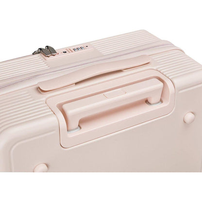 18" Carry On Luggage with Front Open Door &Laptop Interlayer, Hard Shell Suitcase Built-In TSA Luggage Lock, Hardside Lightweight PC Travel Suitcase for Women Men with Spinner Wheels Airline Approved