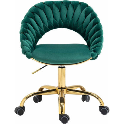 Computer Chair Office Chair Adjustable Swivel Chair Fabric Seat Home Study Chair