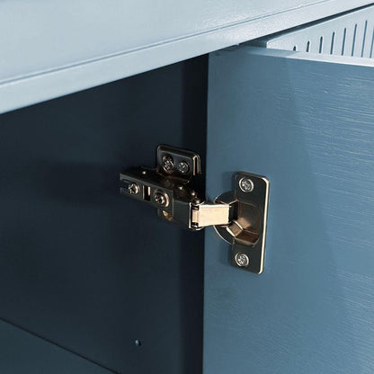59.84"Large Size 4-Door Cabinet, Same as Living Room, Kitchen, Bedroom, Hallway (blue)
