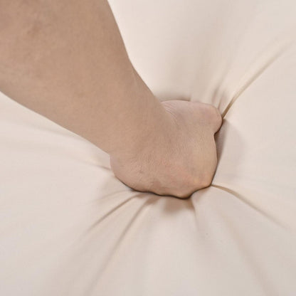 Multi-person Outdoor Acacia Wood Dining Table and Chair Set, Thick Cushions, Suitable for Balcony, Vourtyard, and Garden.