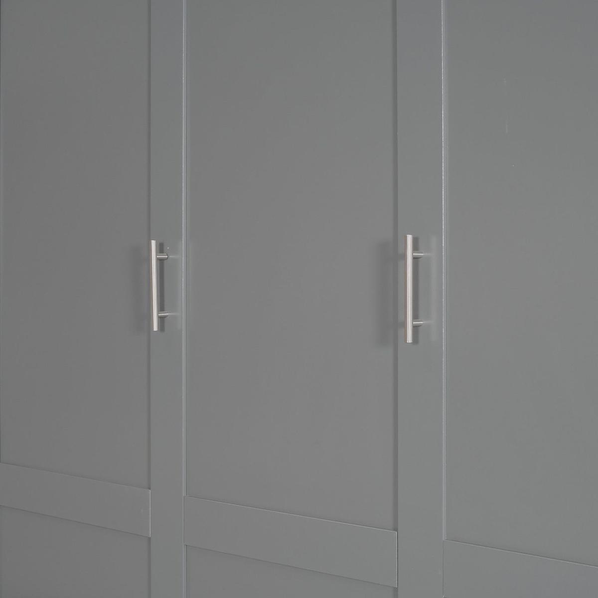 Queen Size Murphy Bed Wall Bed with Cushion,Gray