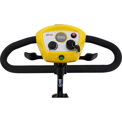 Four wheels Compact Travel Mobility Scooter with 300W Motor for Adult-300lbs, YELLOW