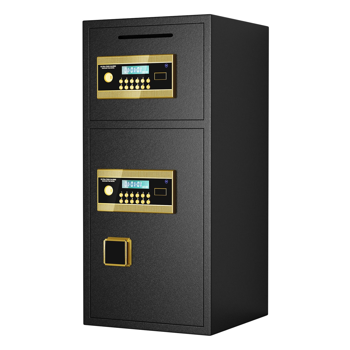 Large Double-door Coin-operated Safe,Digital Security Safe with Keypad and Key,3.5 Cubic Feet Safe Box with Hidden Code Function for Home,Office and Hotel