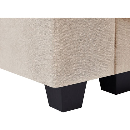 Modern Large L-Shape Feather Filled Sectional Sofa, Convertible Sofa Couch with Reversible Chaise for Living Room