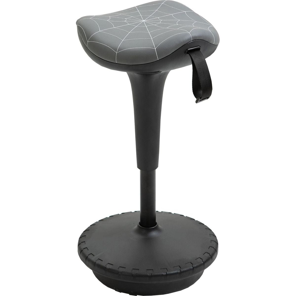 Vinsetto Lift Wobble Stool Standing Chair with 360 Swivel, Tilting Balance Chair with Adjustable Height and Saddle Seat for Active Learning Sitting, Grey