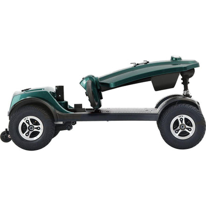 MAX PLUS EMERALD Wheels Outdoor Compact Mobility Scooter with 2pcsx20AH Lead acid Battery, 16 Miles, Cup Holders & USB charger Port