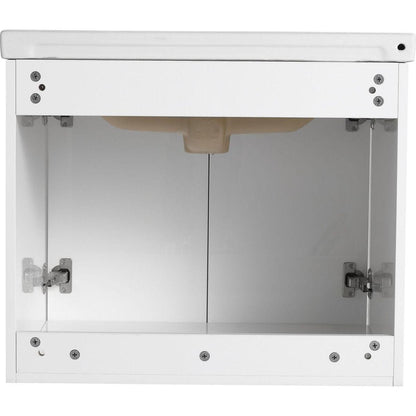 24 Inch Soft Close Doors Bathroom Vanity With Sink, For Small Bathroom (KD-Packing)