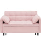 Folding sofa bed with adjustable back access to sofa recliner single bed Adult Modern chair bed, pink