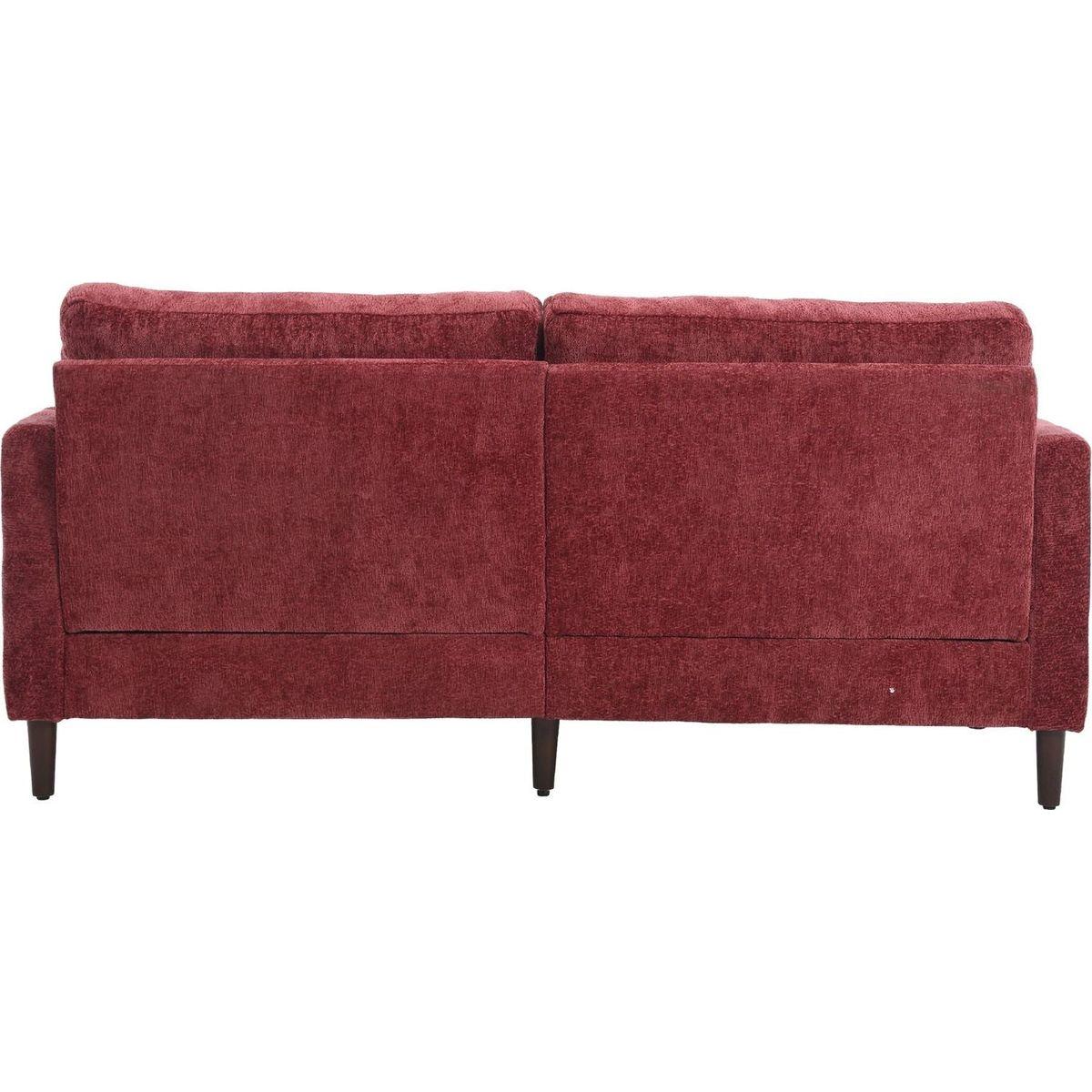 Modern chenille Fabric Loveseat, 2-Seat Upholstered Loveseat Sofa Modern Couch