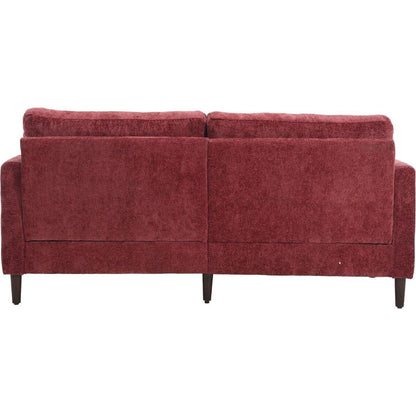 Modern chenille Fabric Loveseat, 2-Seat Upholstered Loveseat Sofa Modern Couch