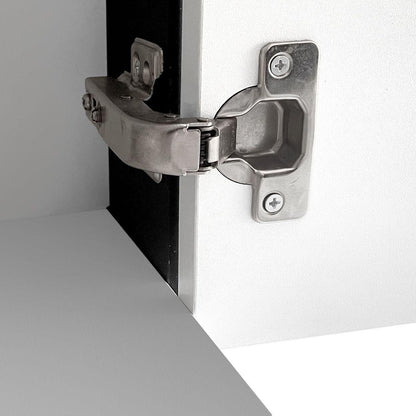 Modern TV Stand with 34.2" Non-heating Electric Fireplace, High Gloss Entertainment Center with 2 Cabinets, Media Console for TVs up to 78", White