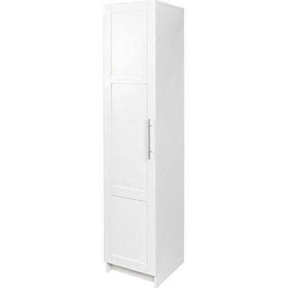 Stackable Wall Mounted Storage Cabinet, 15.75" D x 15.75" W x 70.87" H, White