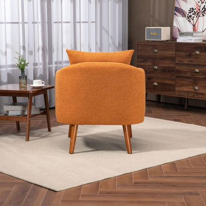 Wood Frame Armchair, Modern Accent Chair Lounge Chair for Living Room