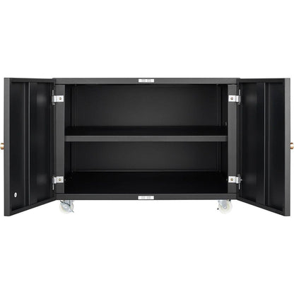 Office furniture Copier Cabinet BLACK 2 door steel copier stand mobile pedestal file Printer Stand
