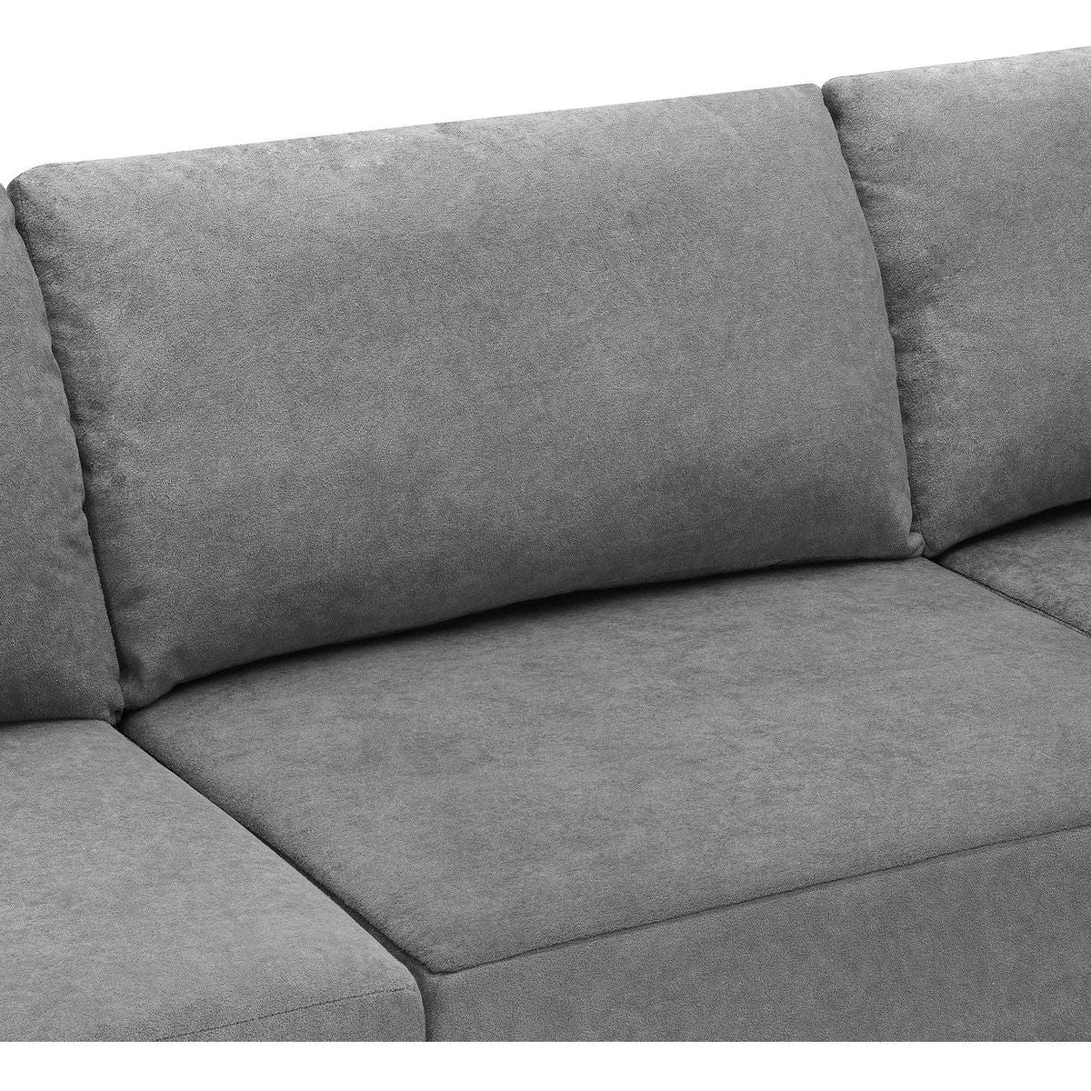 116x116" Modular L Shaped Sectional Sofa,Luxury Floor Couch Set,Upholstered Indoor Furniture,Foam-Filled Sleeper Sofa Bed for Living Room,Bedroom,5 PC Free Combination,3 Colors