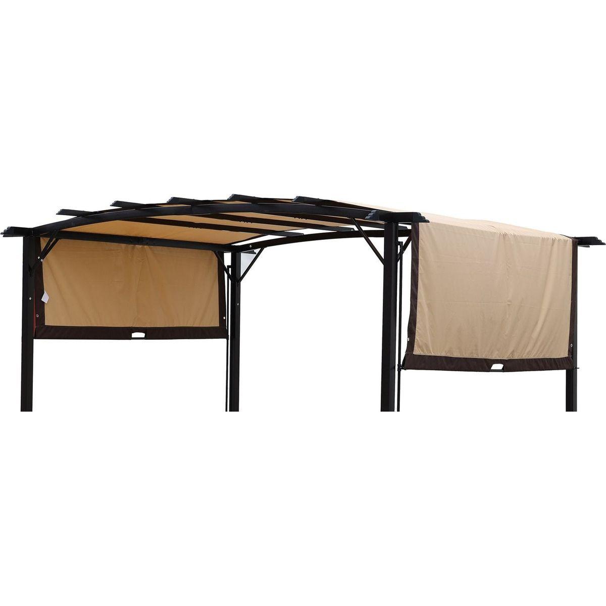 Universal Canopy Cover Replacement for 12x9 Ft Curved Outdoor Pergola Structure