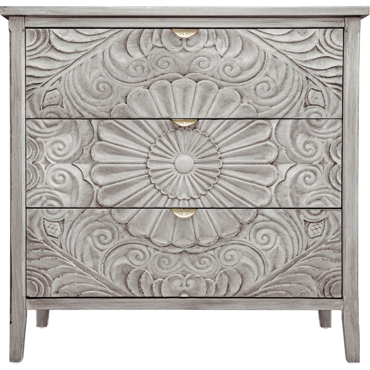 3 Drawer Cabinet, American Furniture, Suitable for Bedroom, Living Room, Study