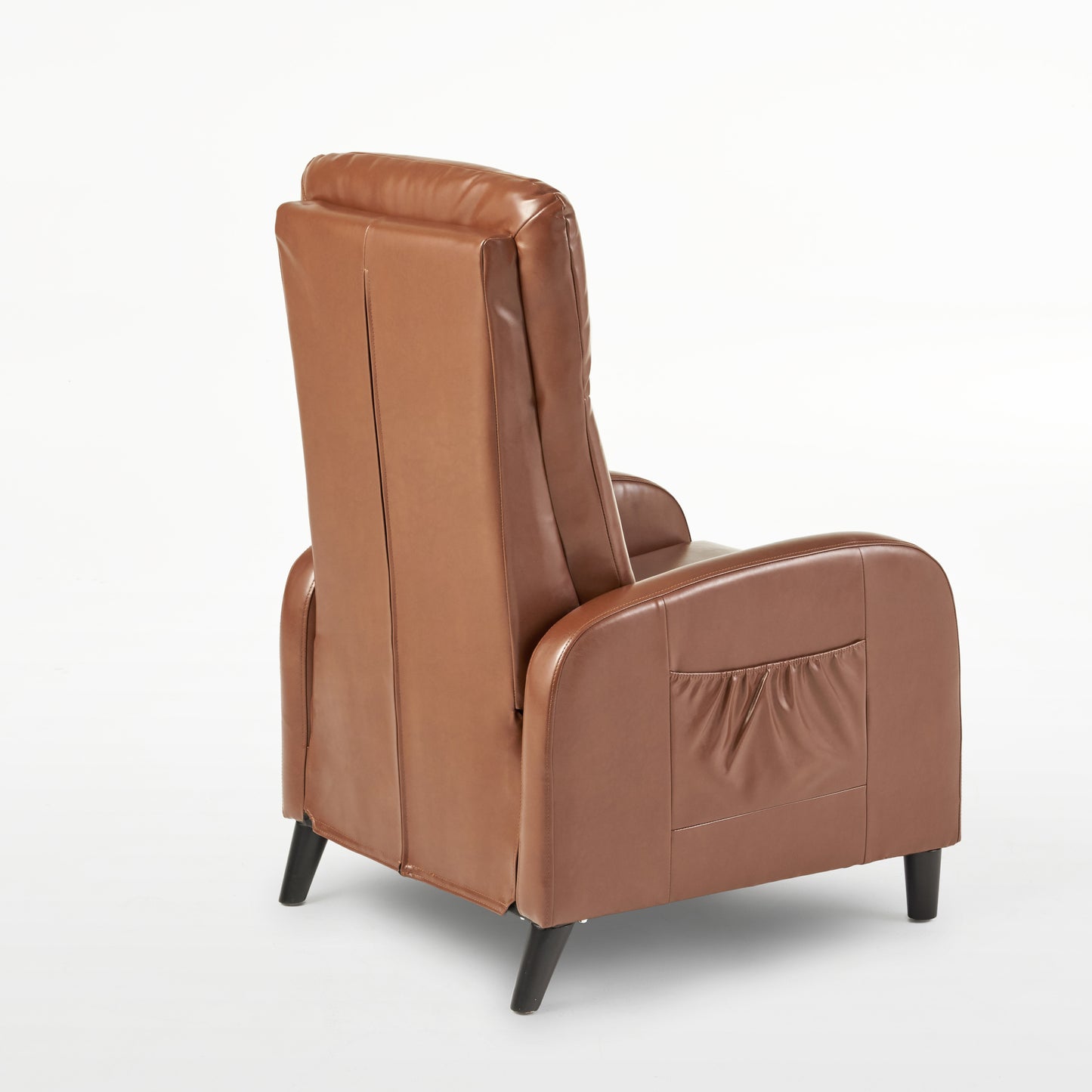 33.5" Wide Faux Leather Push Back Standard Recliner