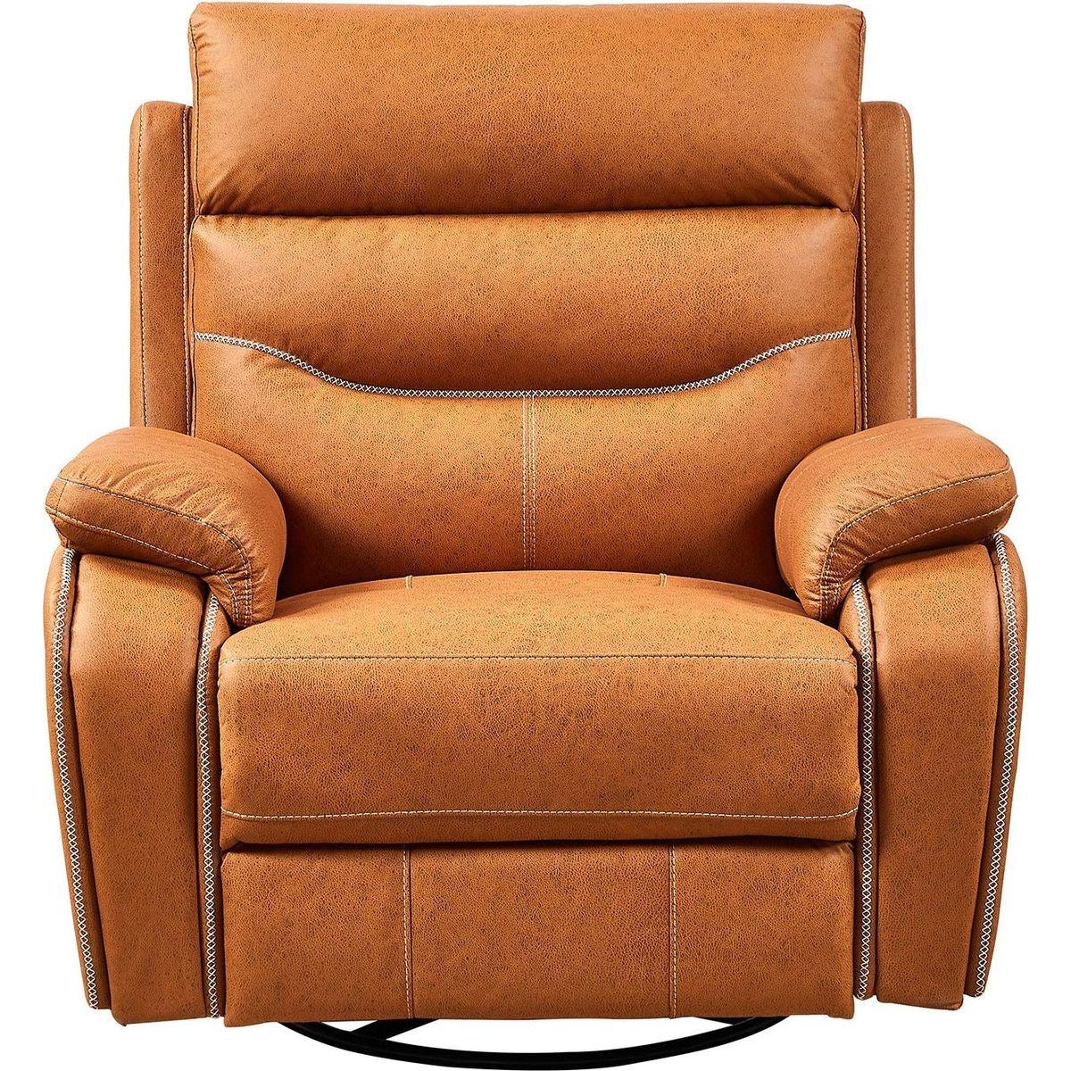 Liyasi Dual OKIN Motor Rocking and 240 Degree Swivel Single Sofa Seat recliner Chair Infinite Position, Head rest with power function