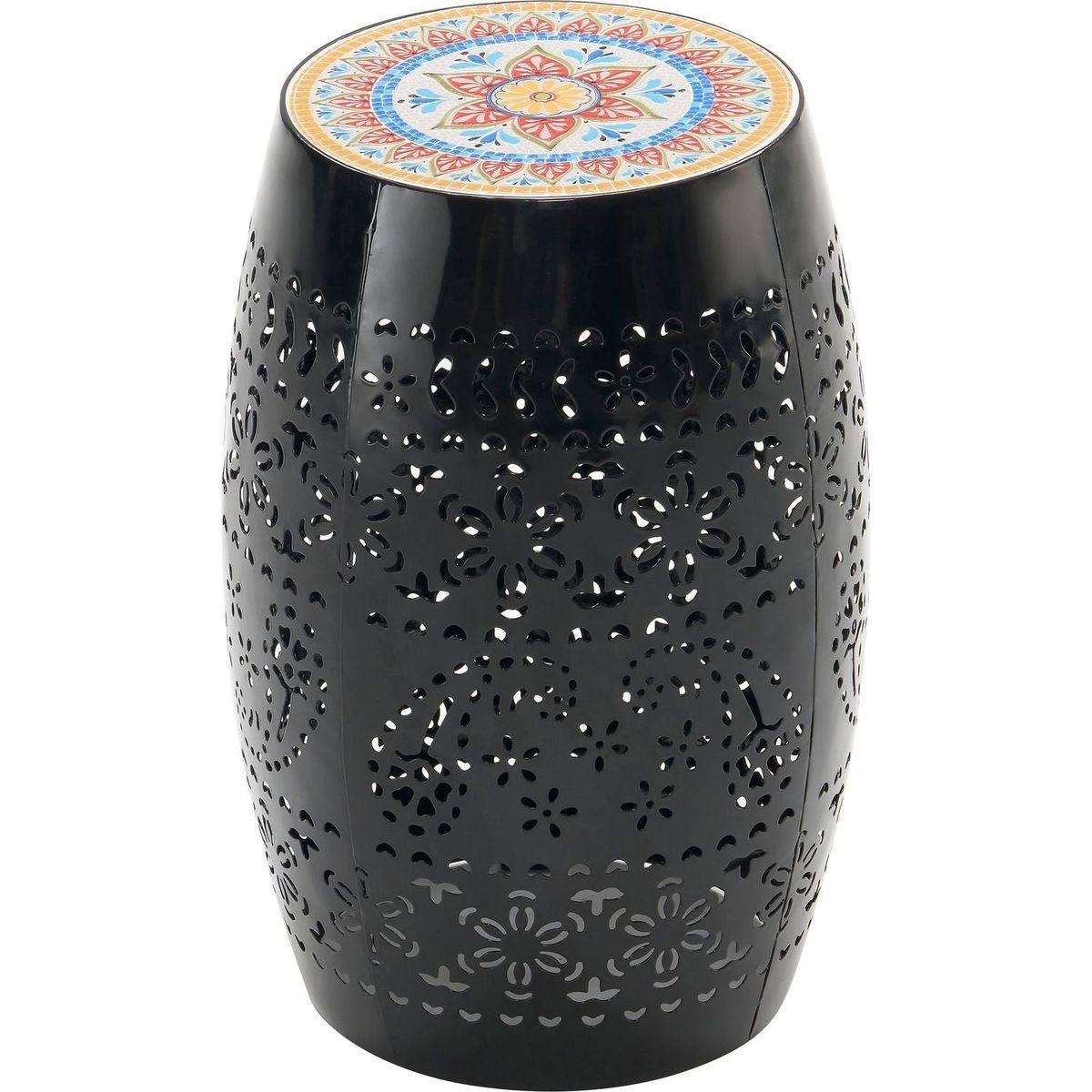 RUBY12" SIDE TABLE -BLACK