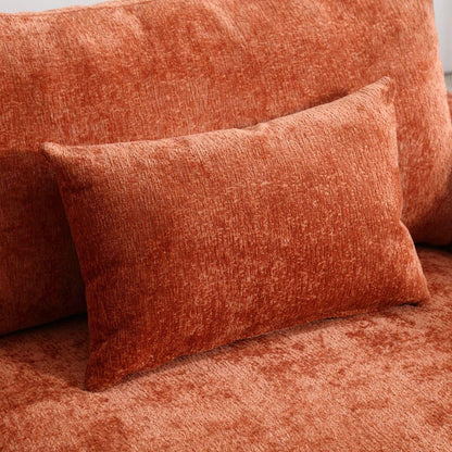 Modern chenille Fabric Loveseat, 2-Seat Upholstered Loveseat Sofa Modern Couch