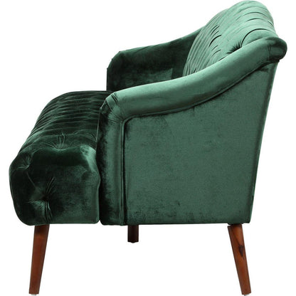 Comfy 3-seat Sofa with Wooden Legs, PU, for Living Room and Study