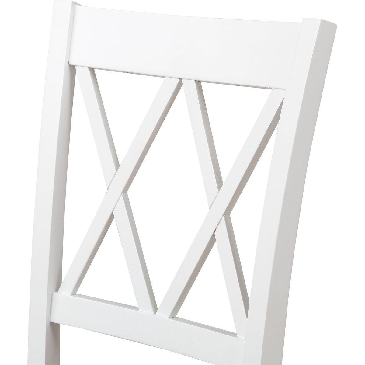 5-Piece Dining Table Set Home Kitchen Table and Chairs Wood Dining Set, White+Cherry