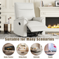 360 Degree Swivel Recliner Manual Recliner Chair Theater Recliner Sofa for Living Room, Beige