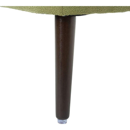 Barrel Chair, Modern Accent Chair, Fabric Armchair Club Chair,Upholstered Arm Chair with Solid Wood Legs,Waist Pillow,Padded Single Chair for Living Room/Bedroom/Study/Waiting Room,Olive Green