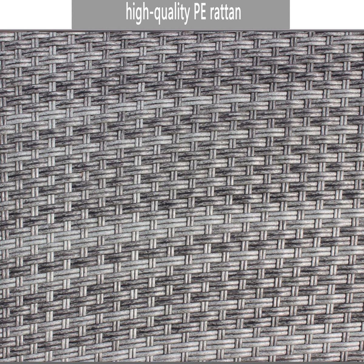 Patio Chair with Cushions(Grey Cushion)