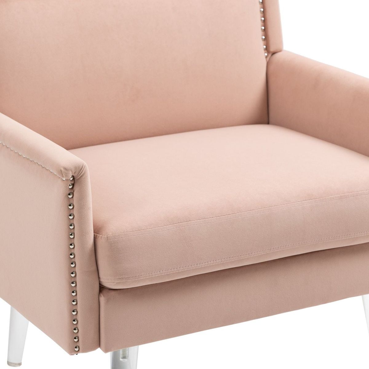 Accent Chair, Living Room Chair / leisure single sofa with acrylic feet