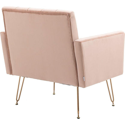 Accent Chair, leisure single sofa with Rose Golden feet