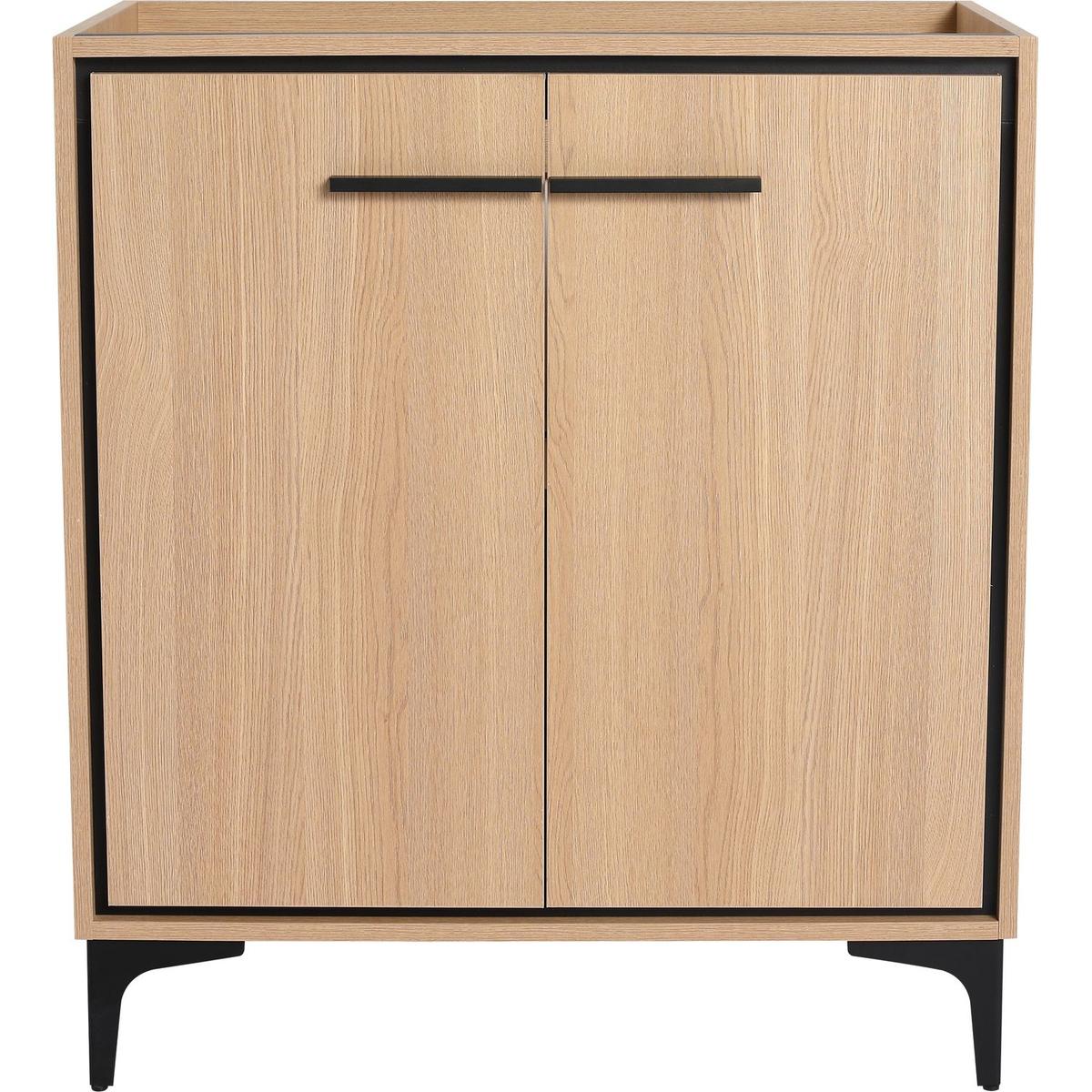 30 Inch Bathroom Vanity Base without basin, Storage Cabinet with Doors, engineering wood