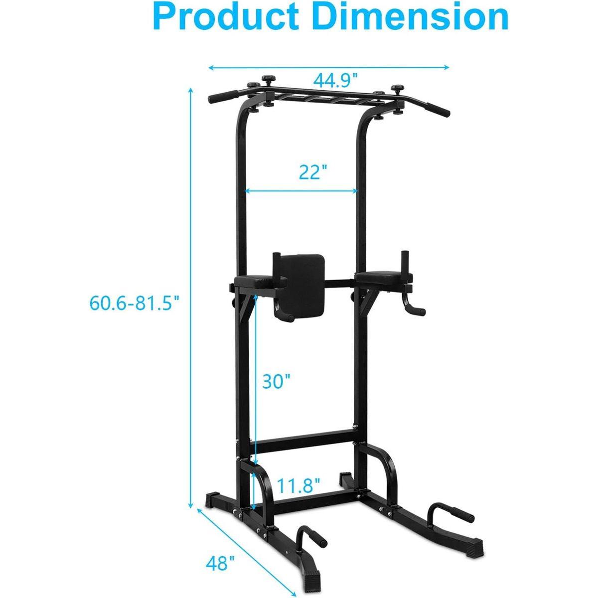 Power Tower Pull Up Bar Workout Dip station for Strength Training, Suitable for Home Gym Fitness