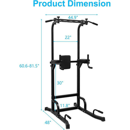 Power Tower Pull Up Bar Workout Dip station for Strength Training, Suitable for Home Gym Fitness