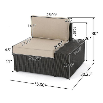 Santa Cruz Outdoor 8-piece Sectional Set