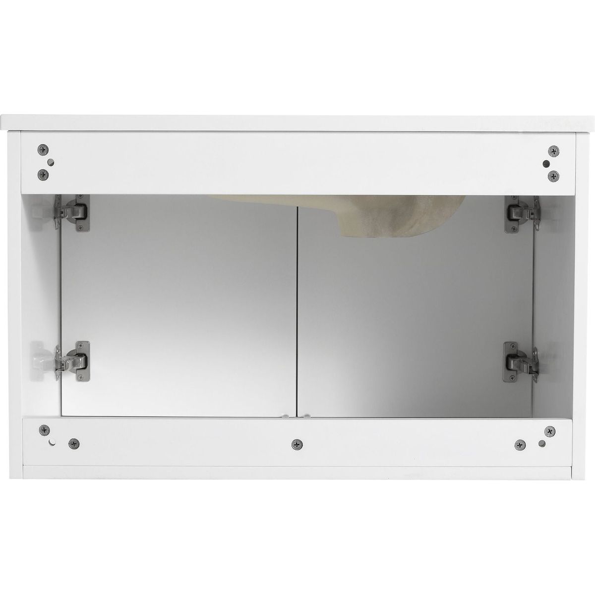 30 Inch Wall Mounted Bathroom Vanity With Sink, Soft Close Doors, For Small Bathroom (KD-PACKING)