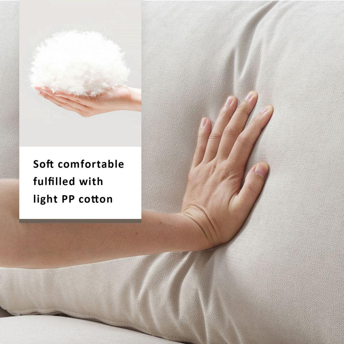 100.4x64.6" Modern Sectional Sofa,L-shaped Couch Set with 2 Free pillows,4-seat Polyester Fabric Couch Set with Convertible Ottoman for Living Room, Apartment, Office,4 Colors