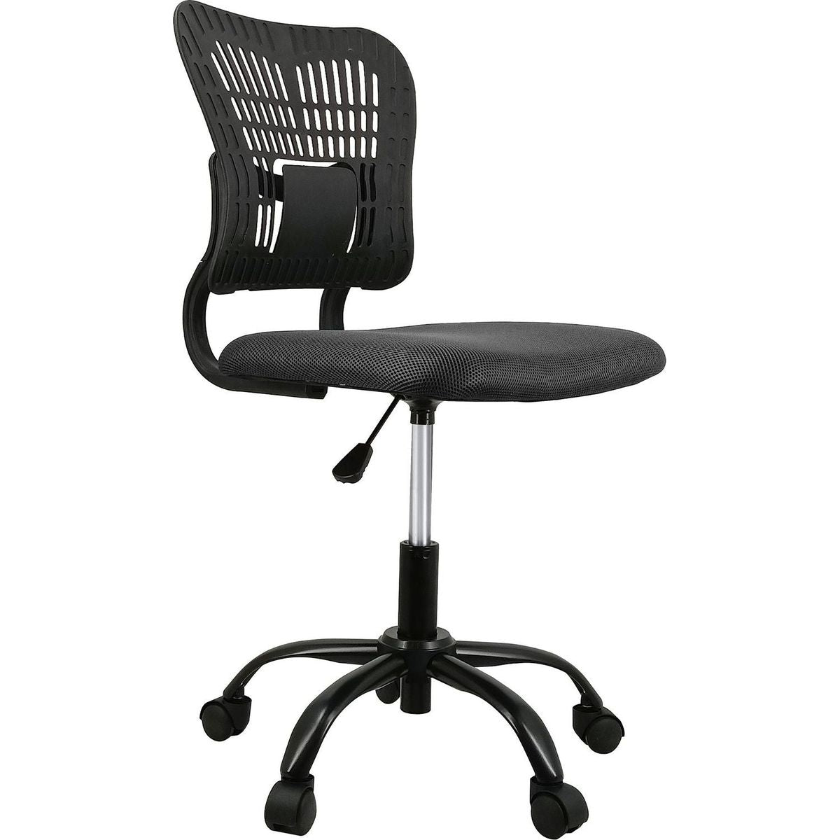 Office Chair Armless Ergonomic Desk Chair Adjustable Height Seat Mesh Task Chair Comfy Home Office Chair(Black)